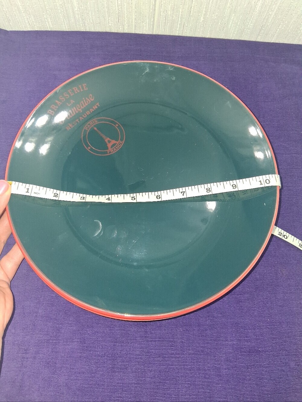 French Brasserie La Francaise Dinner Plates Dishes Paris France Set Of Four - Picture 14 of 15